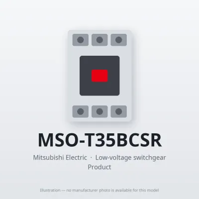 MSO-T35BCSR Mitsubishi Low-voltage switchgear Magnetic Starter