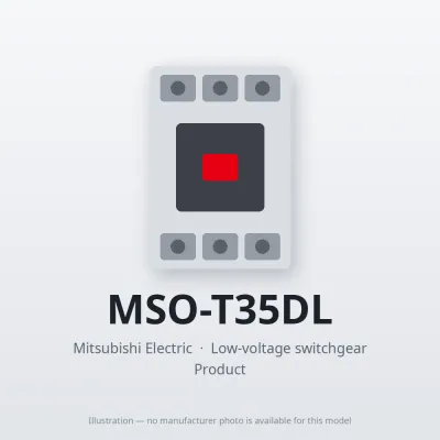 MSO-T35DL Mitsubishi Low-voltage switchgear Magnetic Starter