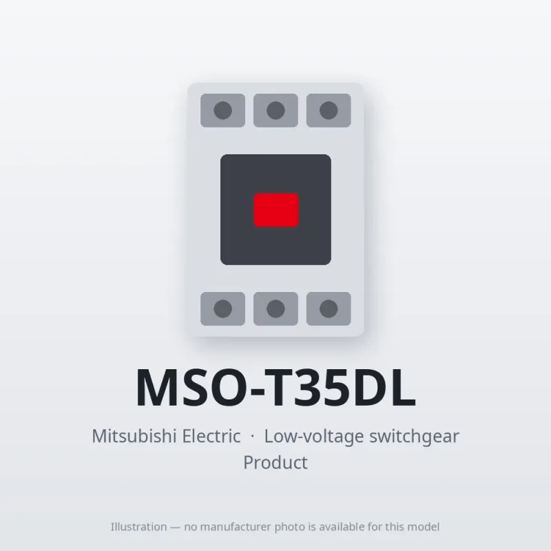 MSO-T35DL Mitsubishi Low-voltage switchgear Magnetic Starter