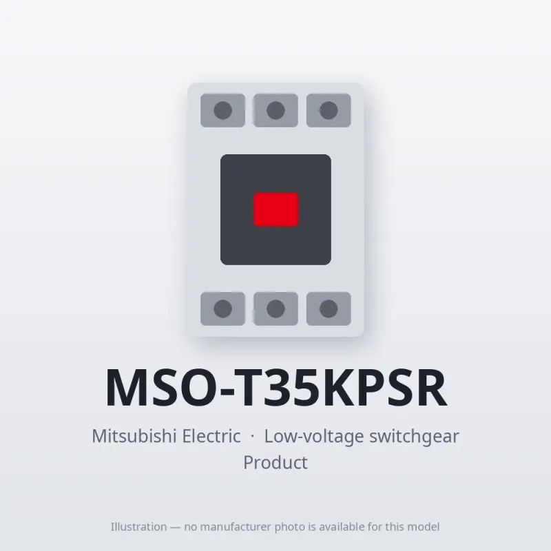 MSO-T35KPSR Mitsubishi Low-voltage switchgear Magnetic Starter