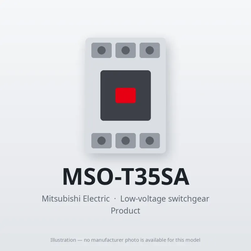 MSO-T35SA Mitsubishi Low-voltage switchgear Magnetic Starter