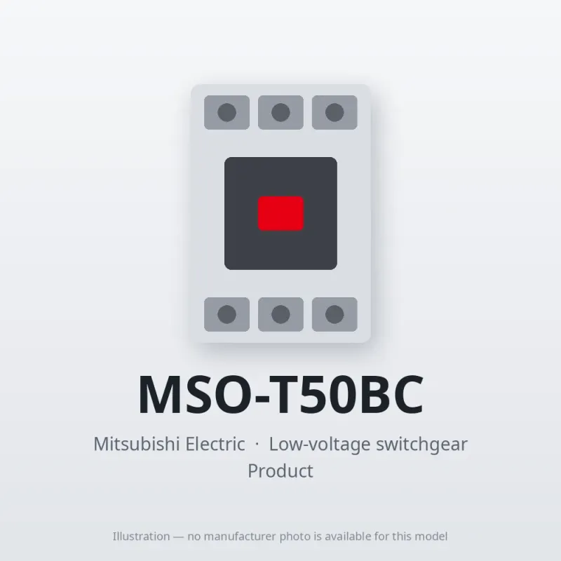 MSO-T50BC Mitsubishi Low-voltage switchgear Magnetic Starter