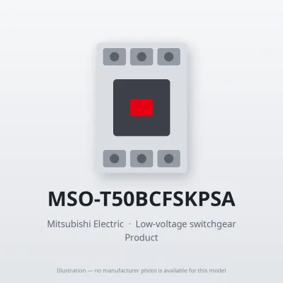 MSO-T50BCFSKPSA Mitsubishi Low-voltage switchgear Magnetic Starter