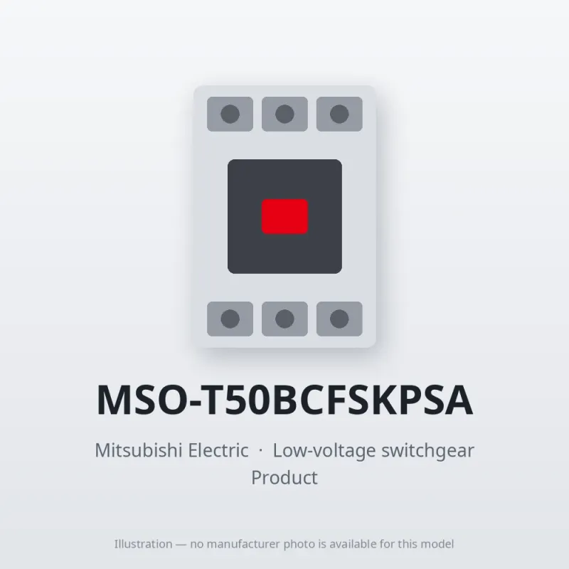 MSO-T50BCFSKPSA Mitsubishi Low-voltage switchgear Magnetic Starter