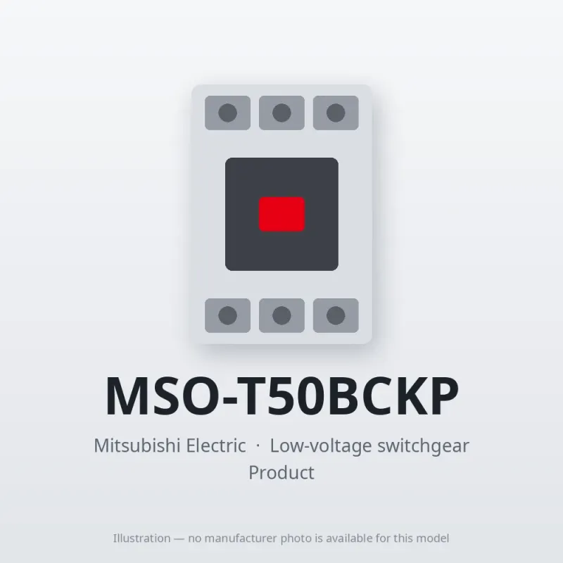 MSO-T50BCKP Mitsubishi Low-voltage switchgear Magnetic Starter
