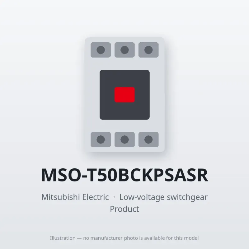 MSO-T50BCKPSASR Mitsubishi Low-voltage switchgear Magnetic Starter