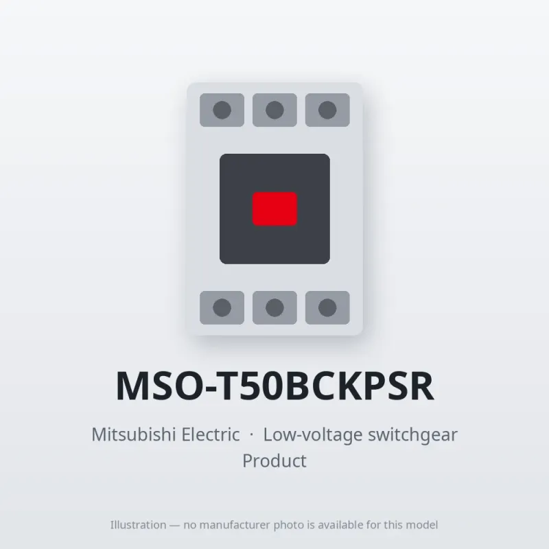 MSO-T50BCKPSR Mitsubishi Low-voltage switchgear Magnetic Starter