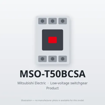 MSO-T50BCSA Mitsubishi Low-voltage switchgear Magnetic Starter
