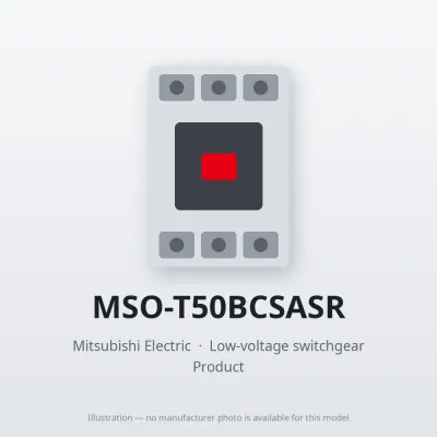 MSO-T50BCSASR Mitsubishi Low-voltage switchgear Magnetic Starter