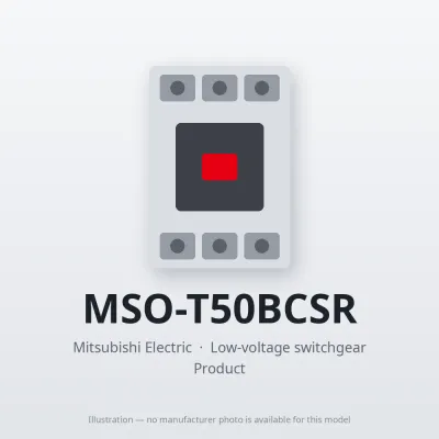 MSO-T50BCSR Mitsubishi Low-voltage switchgear Magnetic Starter