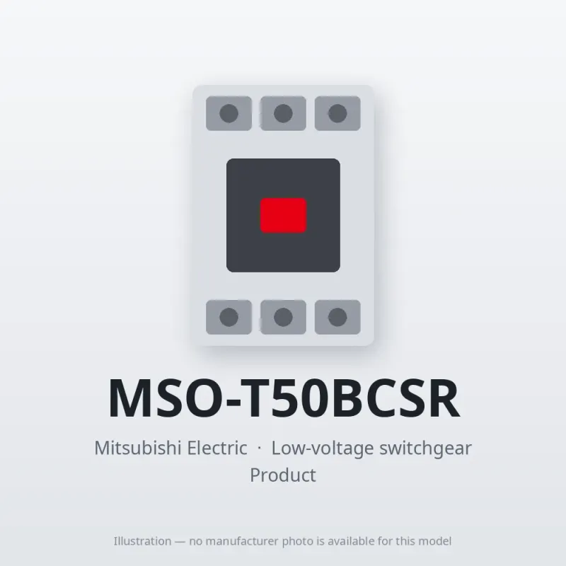 MSO-T50BCSR Mitsubishi Low-voltage switchgear Magnetic Starter
