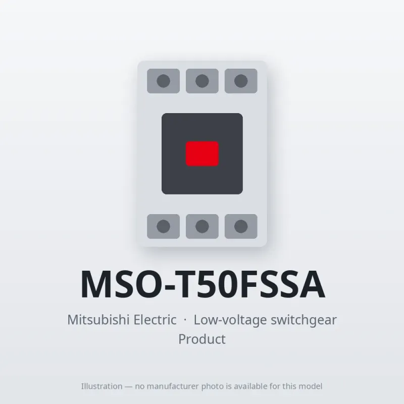 MSO-T50FSSA Mitsubishi Low-voltage switchgear Magnetic Starter