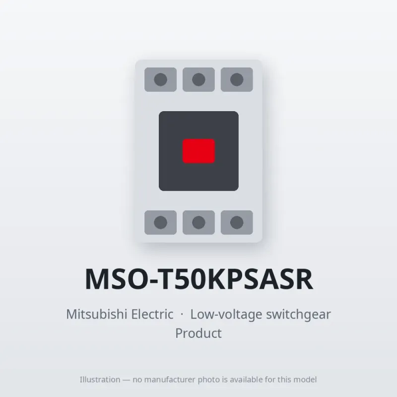 MSO-T50KPSASR Mitsubishi Low-voltage switchgear Magnetic Starter