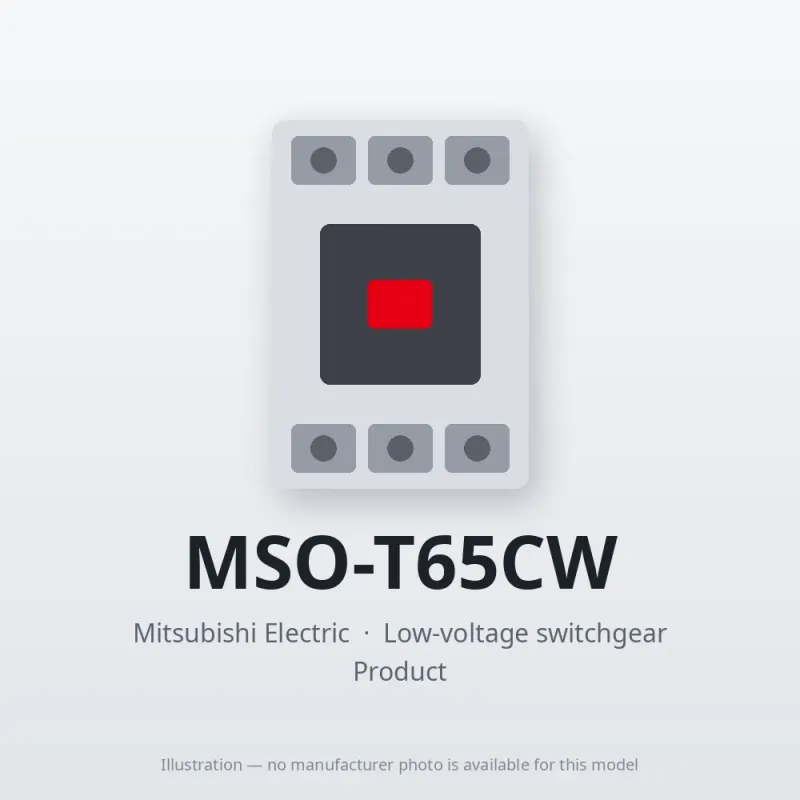 MSO-T65CW Mitsubishi Low-voltage switchgear Magnetic Starter