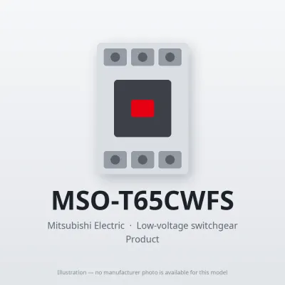 MSO-T65CWFS Mitsubishi Low-voltage switchgear Magnetic Starter