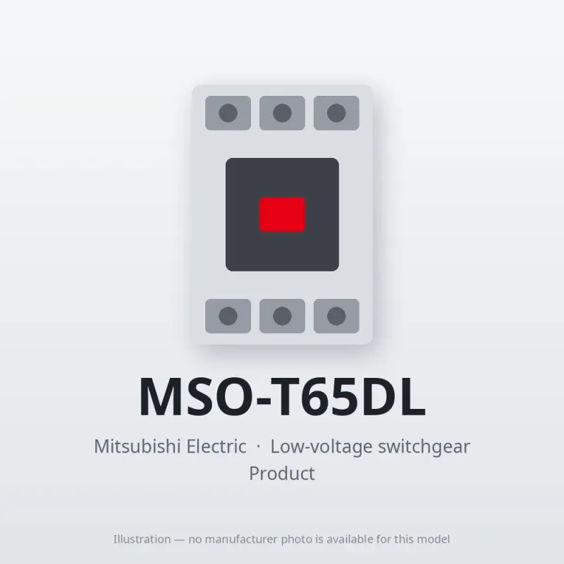 MSO-T65DL Mitsubishi Low-voltage switchgear Magnetic Starter