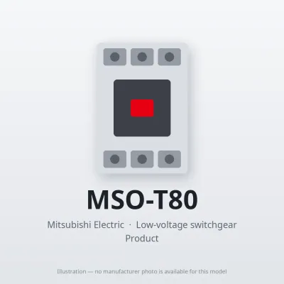 MSO-T80 Mitsubishi Low-voltage switchgear Magnetic Starter