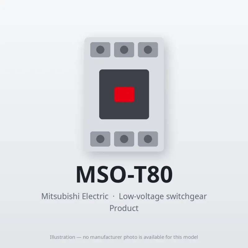 MSO-T80 Mitsubishi Low-voltage switchgear Magnetic Starter