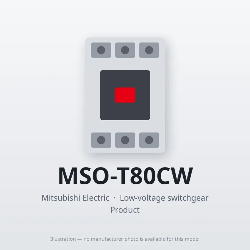 MSO-T80CW Mitsubishi Low-voltage switchgear Magnetic Starter