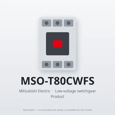 MSO-T80CWFS Mitsubishi Low-voltage switchgear Magnetic Starter