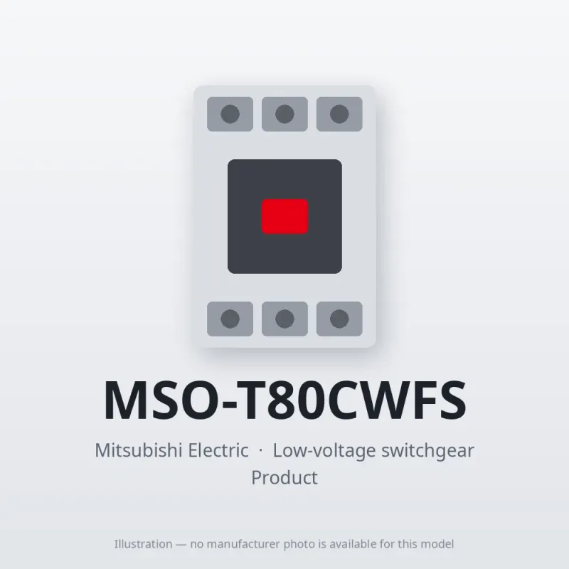 MSO-T80CWFS Mitsubishi Low-voltage switchgear Magnetic Starter