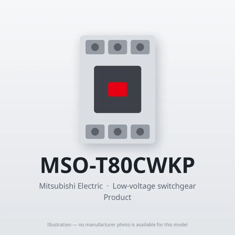 MSO-T80CWKP Mitsubishi Low-voltage switchgear Magnetic Starter
