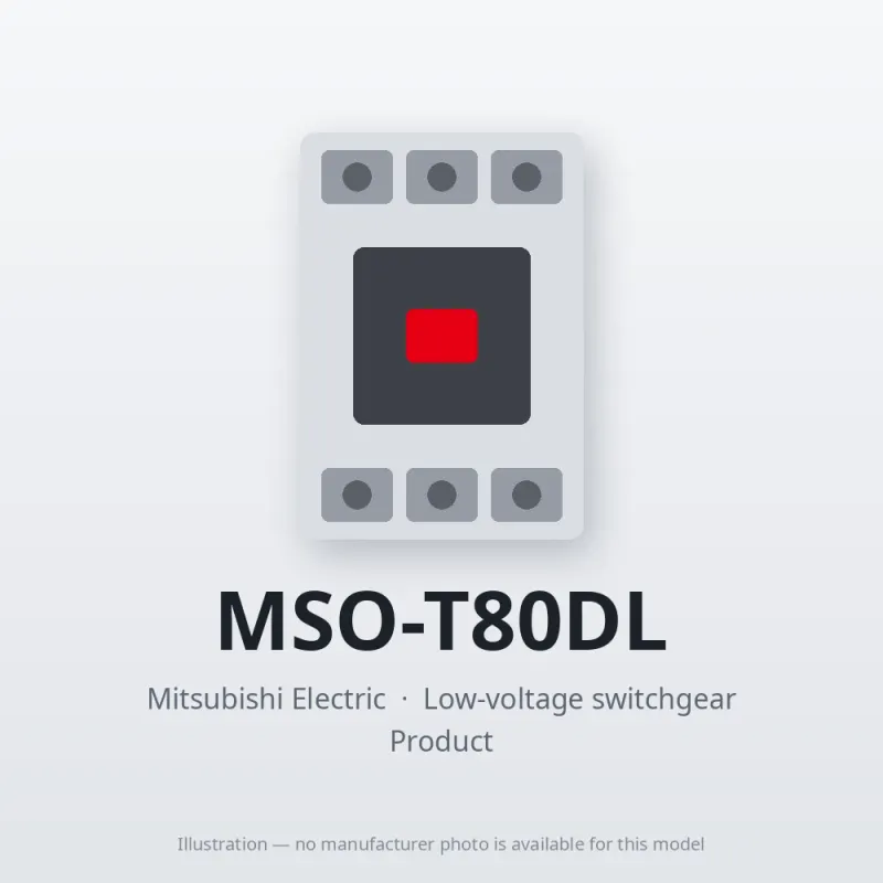 MSO-T80DL Mitsubishi Low-voltage switchgear Magnetic Starter