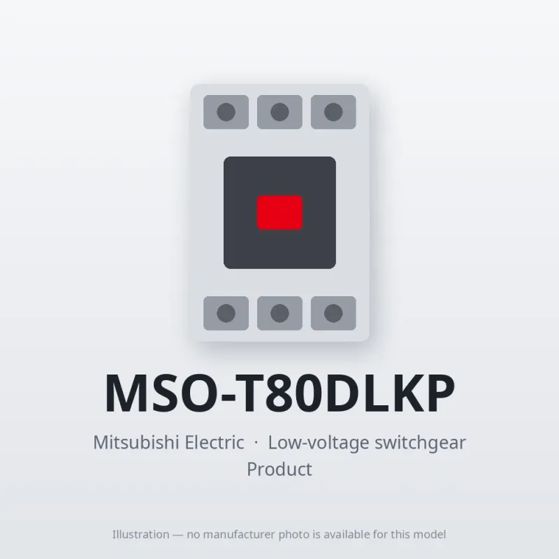 MSO-T80DLKP Mitsubishi Low-voltage switchgear Magnetic Starter