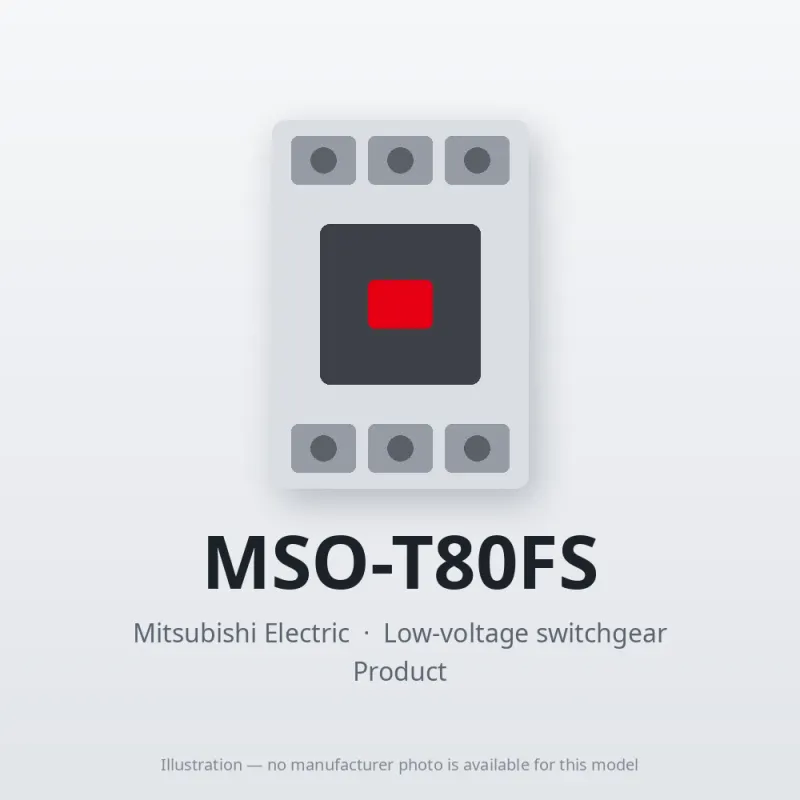 MSO-T80FS Mitsubishi Low-voltage switchgear Magnetic Starter
