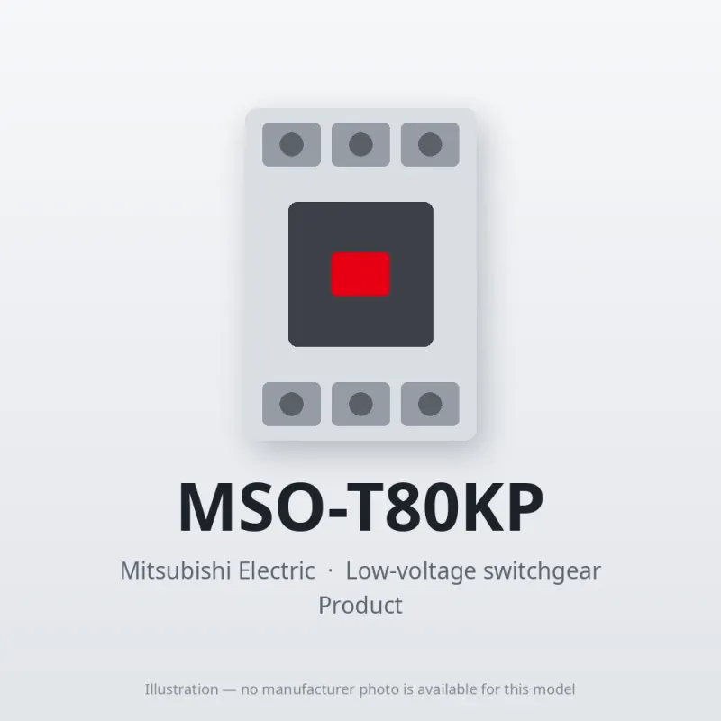 MSO-T80KP Mitsubishi Low-voltage switchgear Magnetic Starter