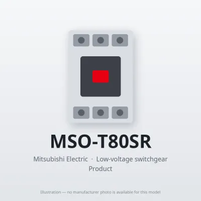 MSO-T80SR Mitsubishi Low-voltage switchgear Magnetic Starter