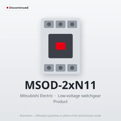 MSOD-2xN11 Mitsubishi Low-voltage switchgear Magnetic Starter