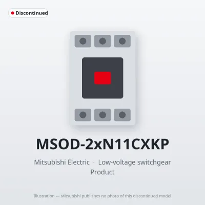 MSOD-2xN11CXKP Mitsubishi Low-voltage switchgear Magnetic Starter