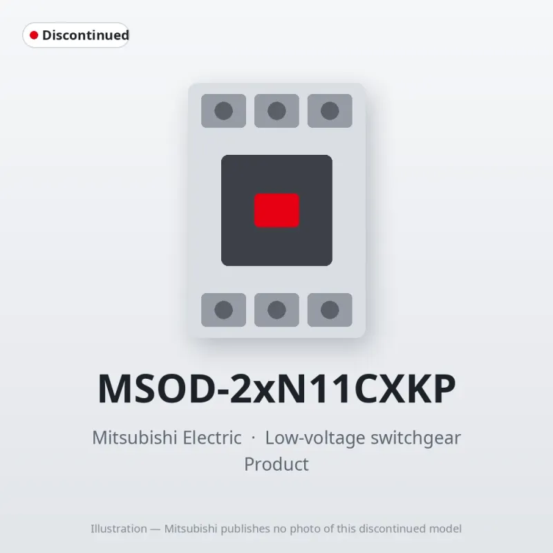 MSOD-2xN11CXKP Mitsubishi Low-voltage switchgear Magnetic Starter