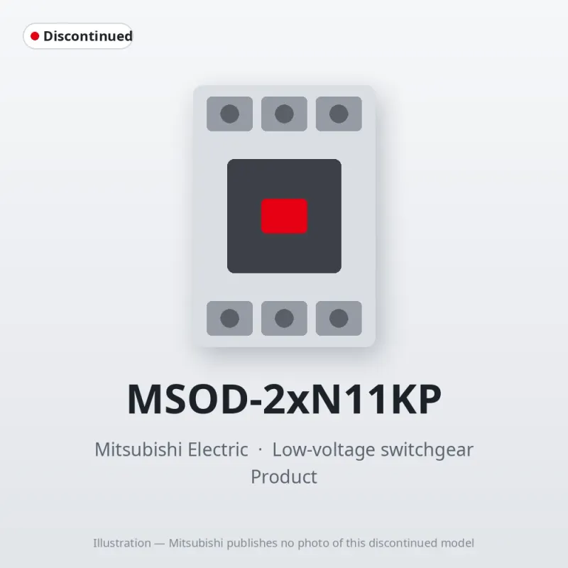 MSOD-2xN11KP Mitsubishi Low-voltage switchgear Magnetic Starter