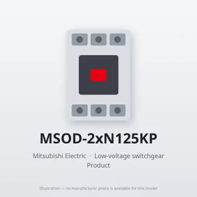MSOD-2xN125KP Mitsubishi Low-voltage switchgear Magnetic Starter