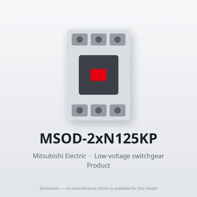 MSOD-2xN125KP Mitsubishi Low-voltage switchgear Magnetic Starter
