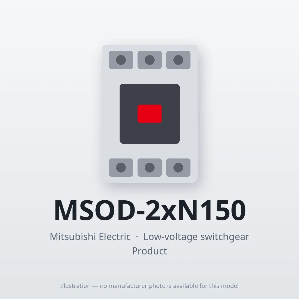 MSOD-2xN150 Mitsubishi Low-voltage switchgear Magnetic Starter