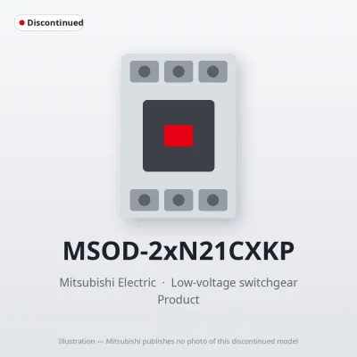 MSOD-2xN21CXKP Mitsubishi Low-voltage switchgear Magnetic Starter