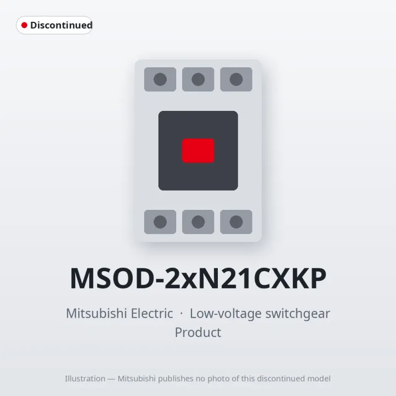 MSOD-2xN21CXKP Mitsubishi Low-voltage switchgear Magnetic Starter