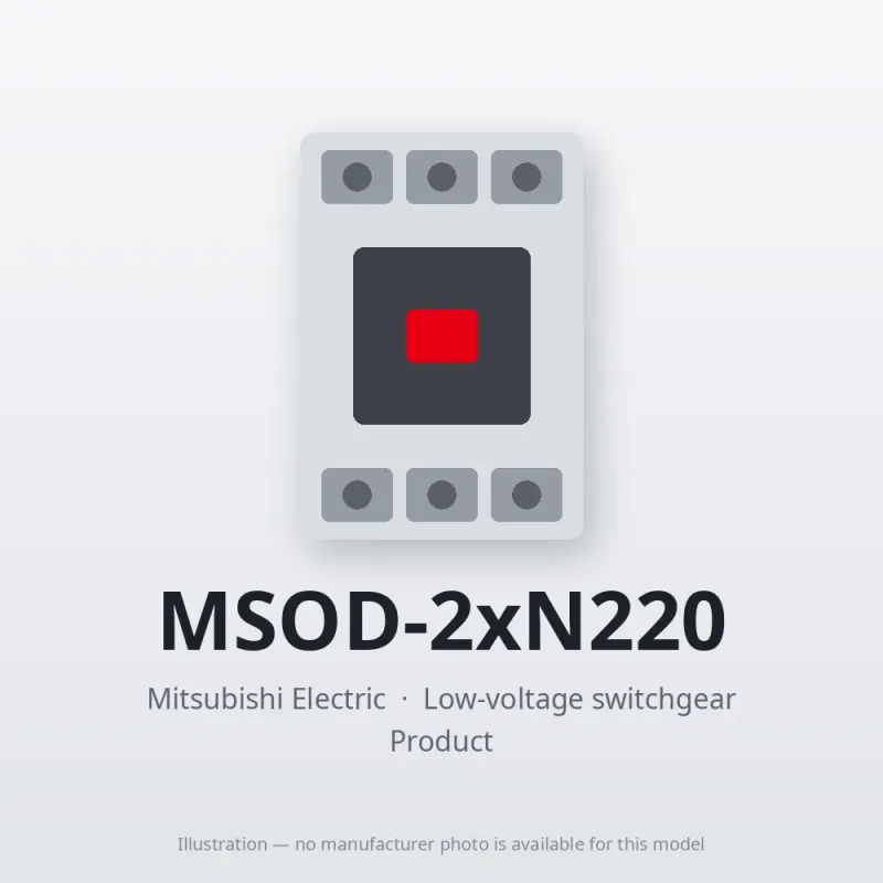 MSOD-2xN220 Mitsubishi Low-voltage switchgear Magnetic Starter