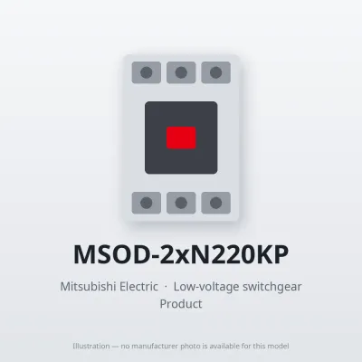MSOD-2xN220KP Mitsubishi Low-voltage switchgear Magnetic Starter