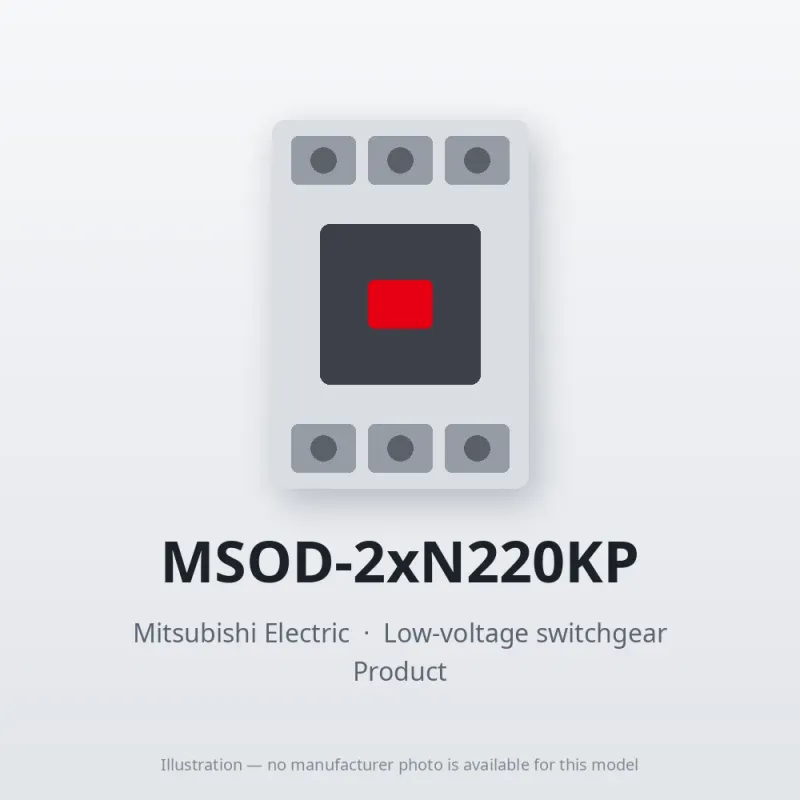 MSOD-2xN220KP Mitsubishi Low-voltage switchgear Magnetic Starter