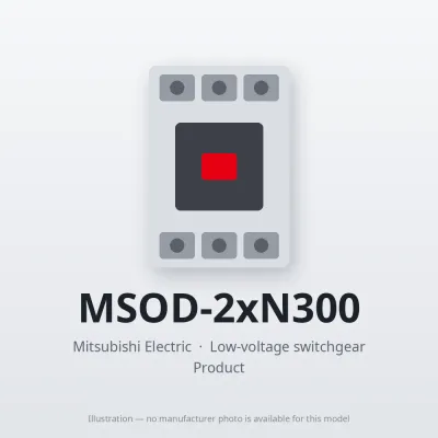 MSOD-2xN300 Mitsubishi Low-voltage switchgear Magnetic Starter