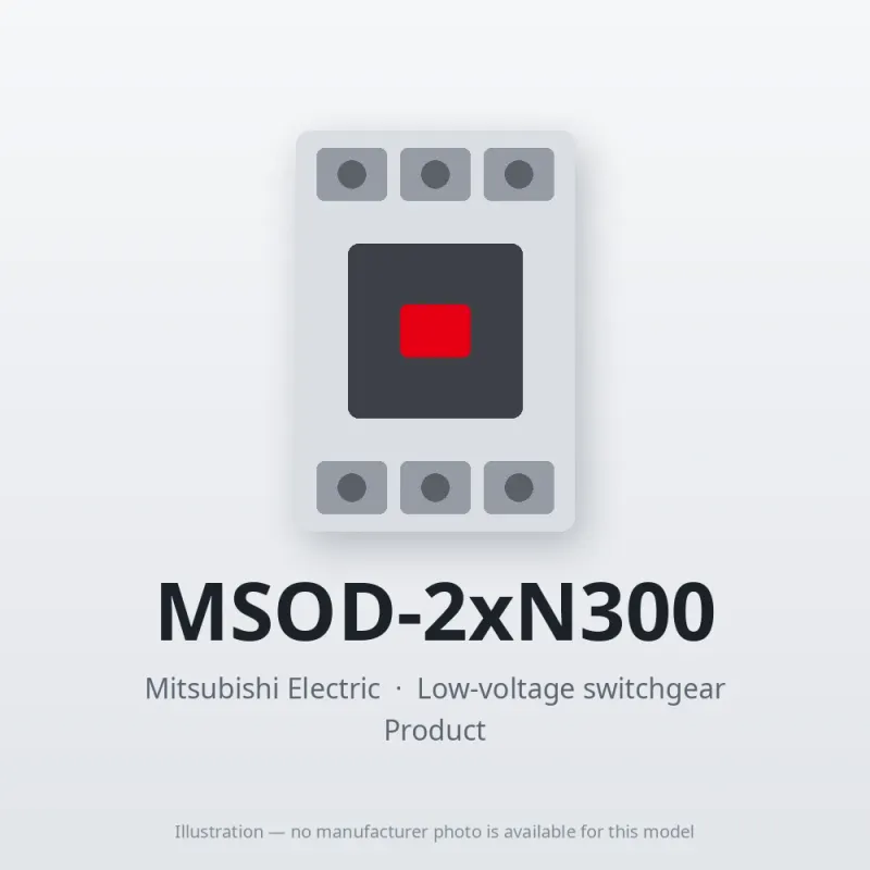 MSOD-2xN300 Mitsubishi Low-voltage switchgear Magnetic Starter