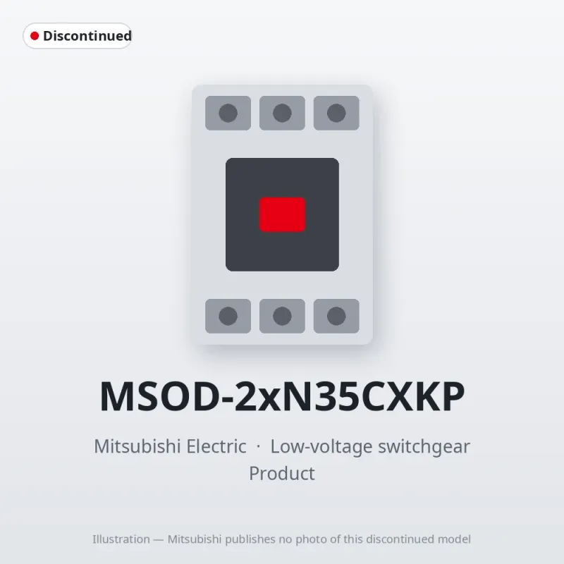 MSOD-2xN35CXKP Mitsubishi Low-voltage switchgear Magnetic Starter