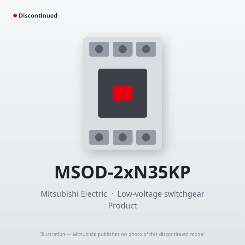 MSOD-2xN35KP Mitsubishi Low-voltage switchgear Magnetic Starter