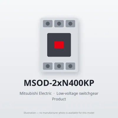 MSOD-2xN400KP Mitsubishi Low-voltage switchgear Magnetic Starter