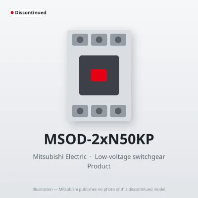 MSOD-2xN50KP Mitsubishi Low-voltage switchgear Magnetic Starter