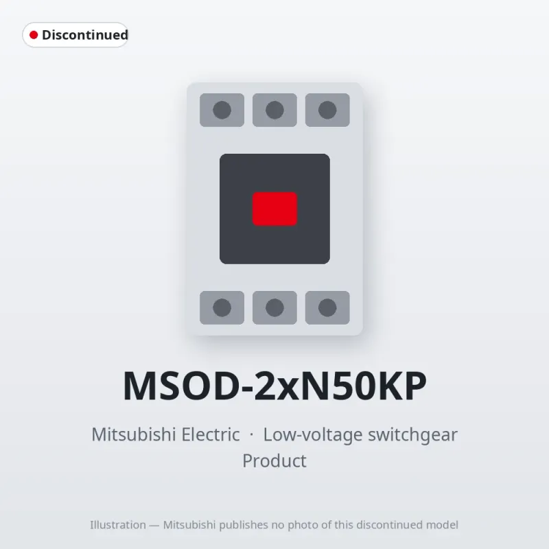 MSOD-2xN50KP Mitsubishi Low-voltage switchgear Magnetic Starter